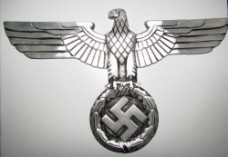 ナチスドイツ軍　鷲章金属プレート