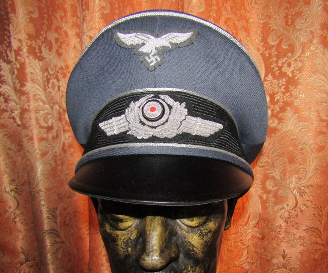 18000円でお願いいたしますWW2 ドイツ軍 空軍将校制帽 クラッシュキャップ