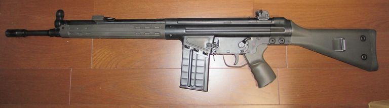 LCT　G3A1電動ガン+スリング実物+ドイツ製ガンケース+G3装備セット良品