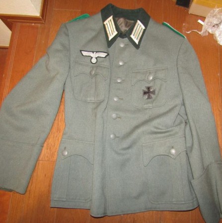 ナチスドイツ軍　将校軍服　実物