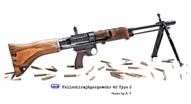 ナチスドイツ軍　FG42モデルガン　タイプ2　松栄製